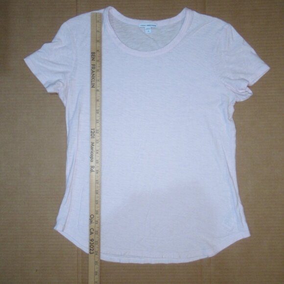 James Perse Standard Pink Scoop Neck Tee | Size 3 (Large) - Picture 5 of 9